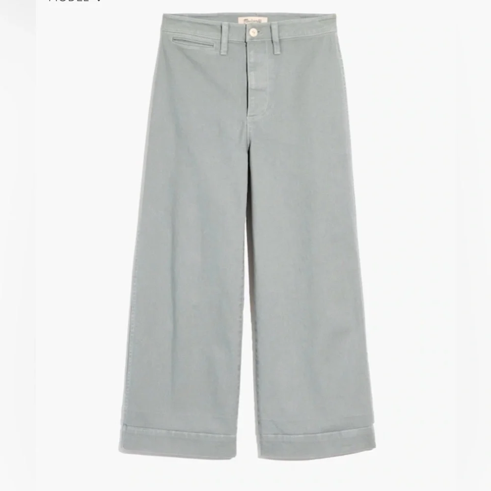 Madewell Light Gray Flare Jeans - Picture 4 of 13